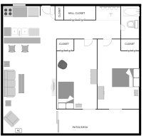 Two Bedroom style 2 Floor Plan 9